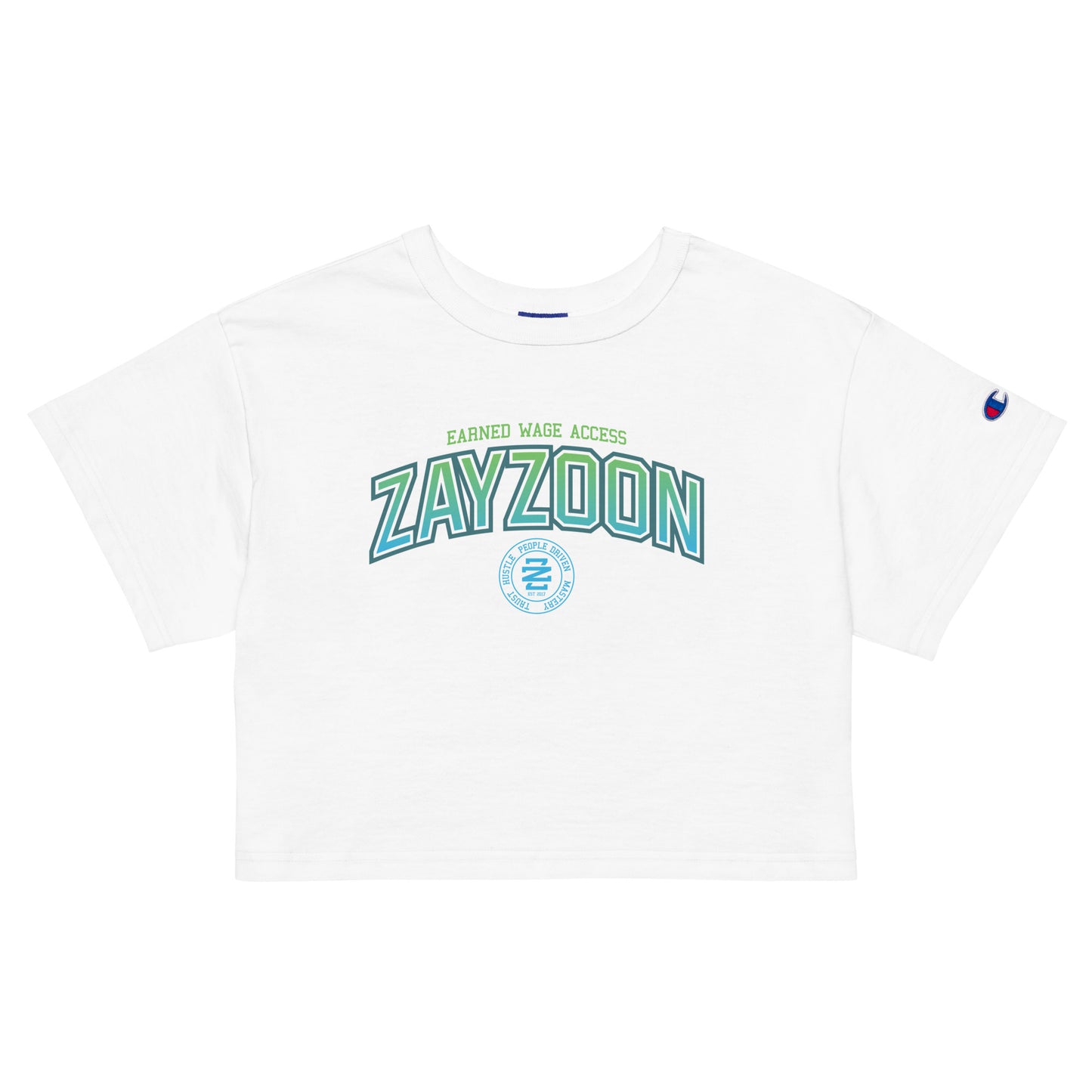 ZayZoon Varsity Crop Top - Gradient