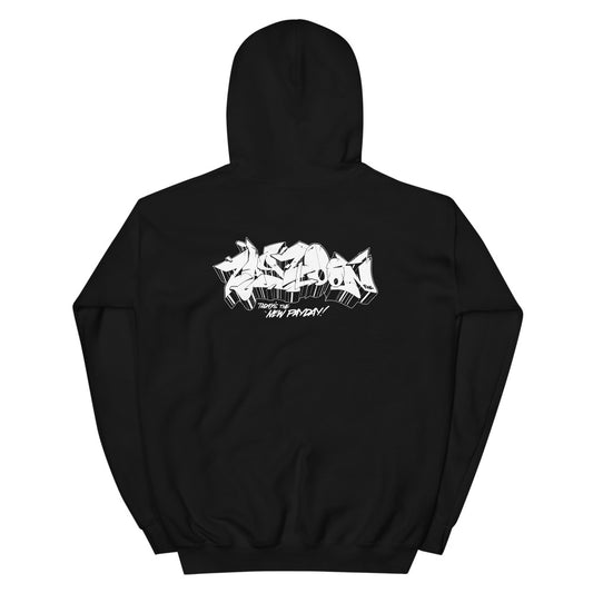 ZayZoon White Graffiti hoodie