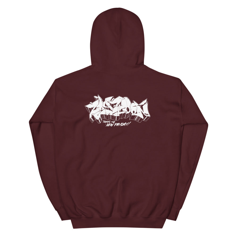 ZayZoon White Graffiti hoodie