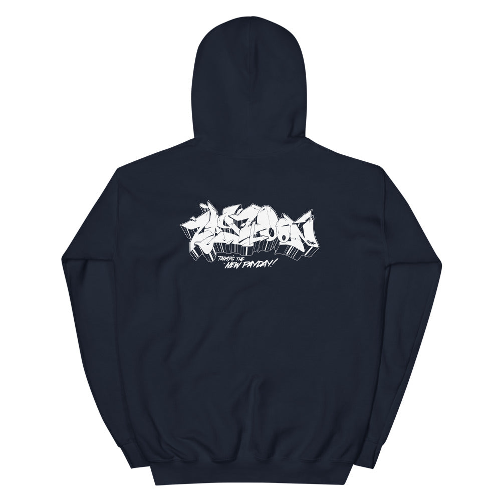 ZayZoon White Graffiti hoodie