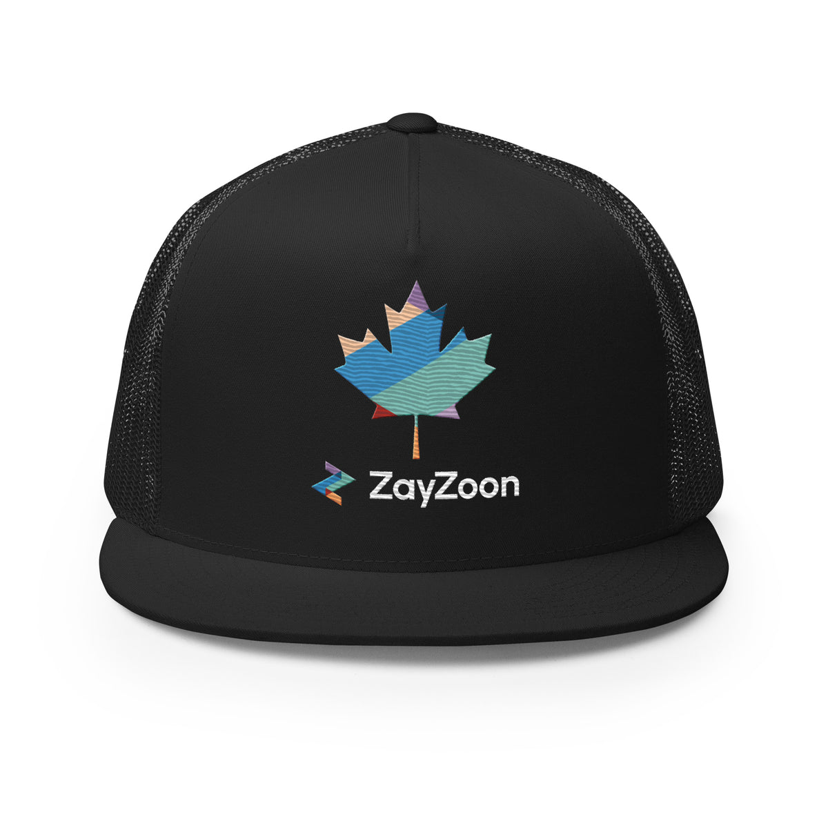 ZayZoon Canada (Black background) - Six panel, trucker style