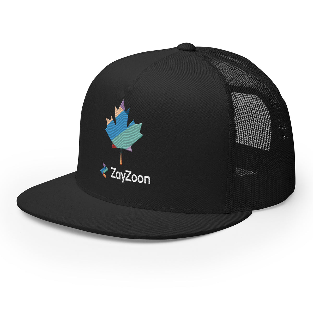 ZayZoon Canada (Black background) - Six panel, trucker style