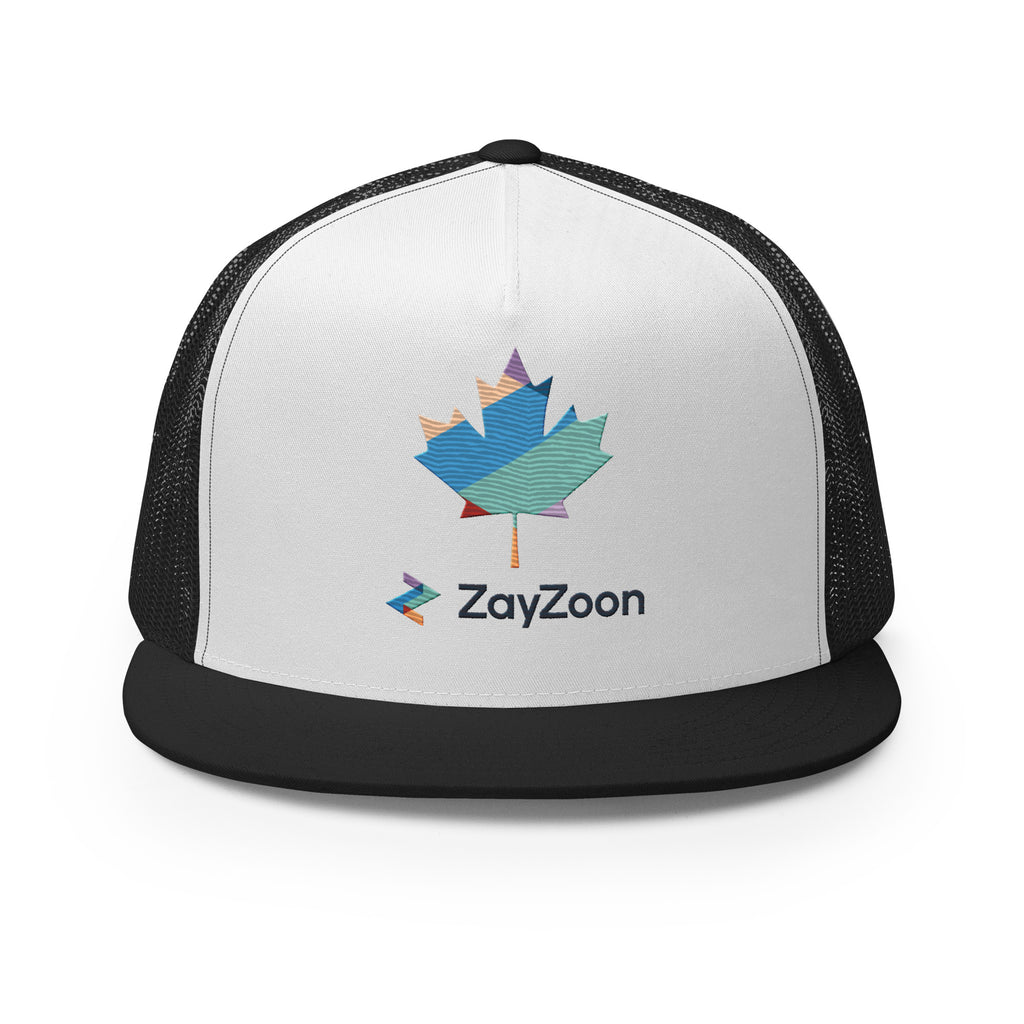 ZayZoon Canada (White background)  - Six panel, trucker style