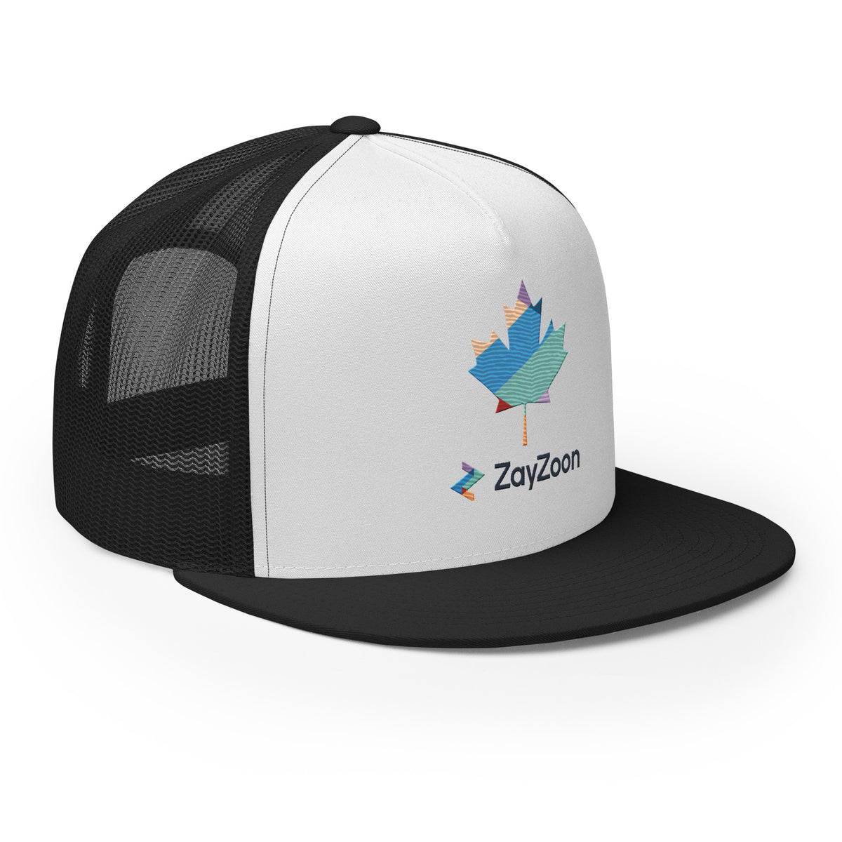 ZayZoon Canada (White background)  - Six panel, trucker style