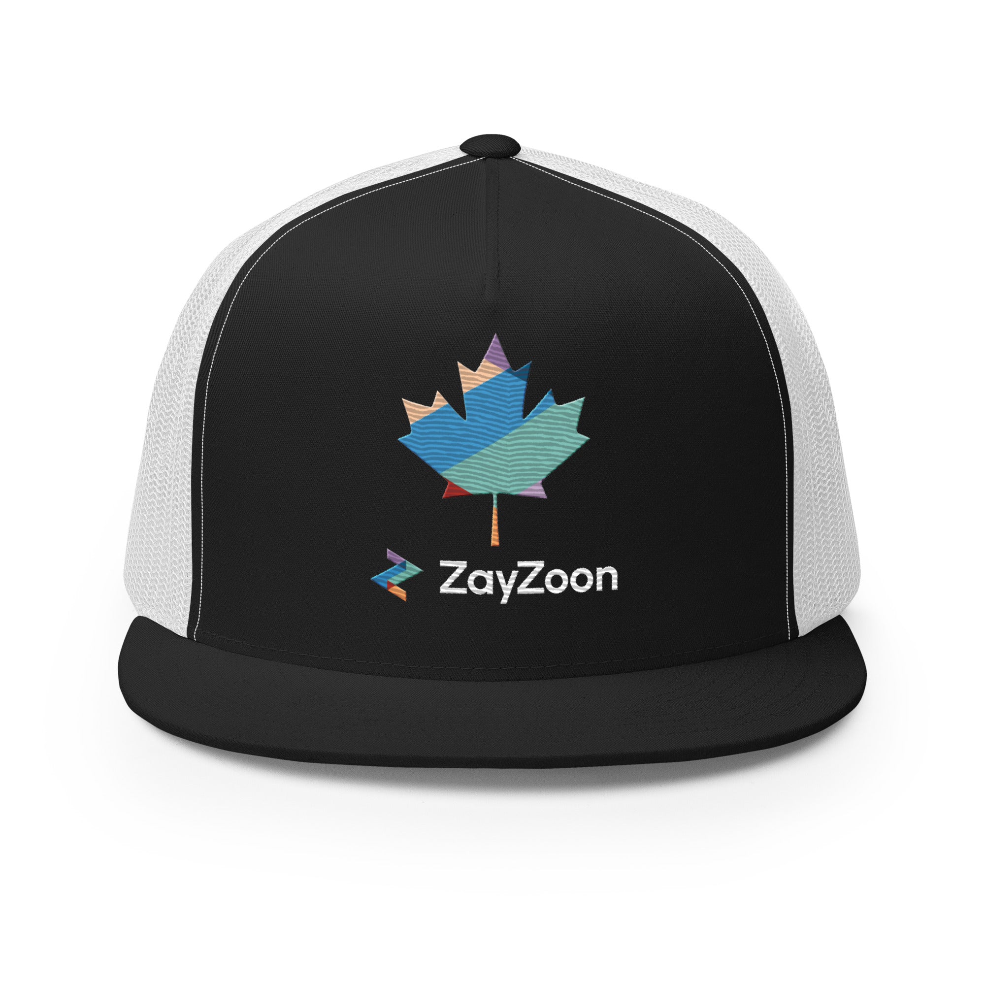 ZayZoon Canada (Black background) - Six panel, trucker style