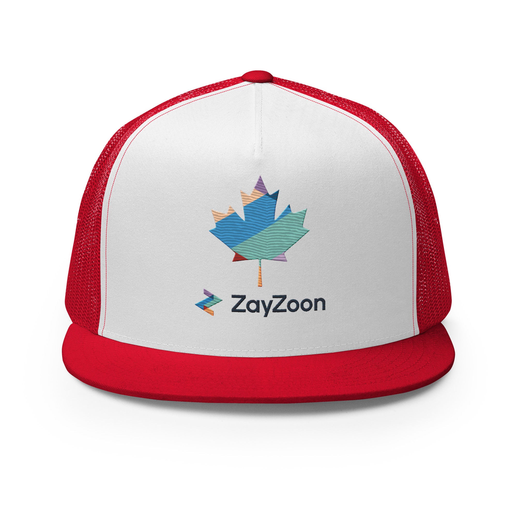 ZayZoon Canada (White background)  - Six panel, trucker style