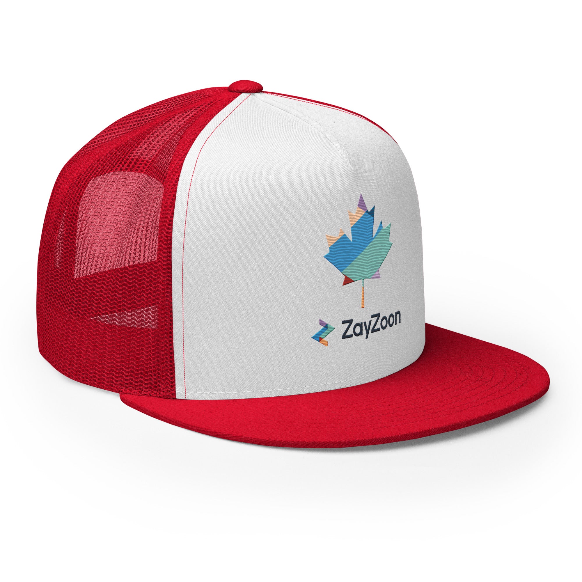 ZayZoon Canada (White background)  - Six panel, trucker style
