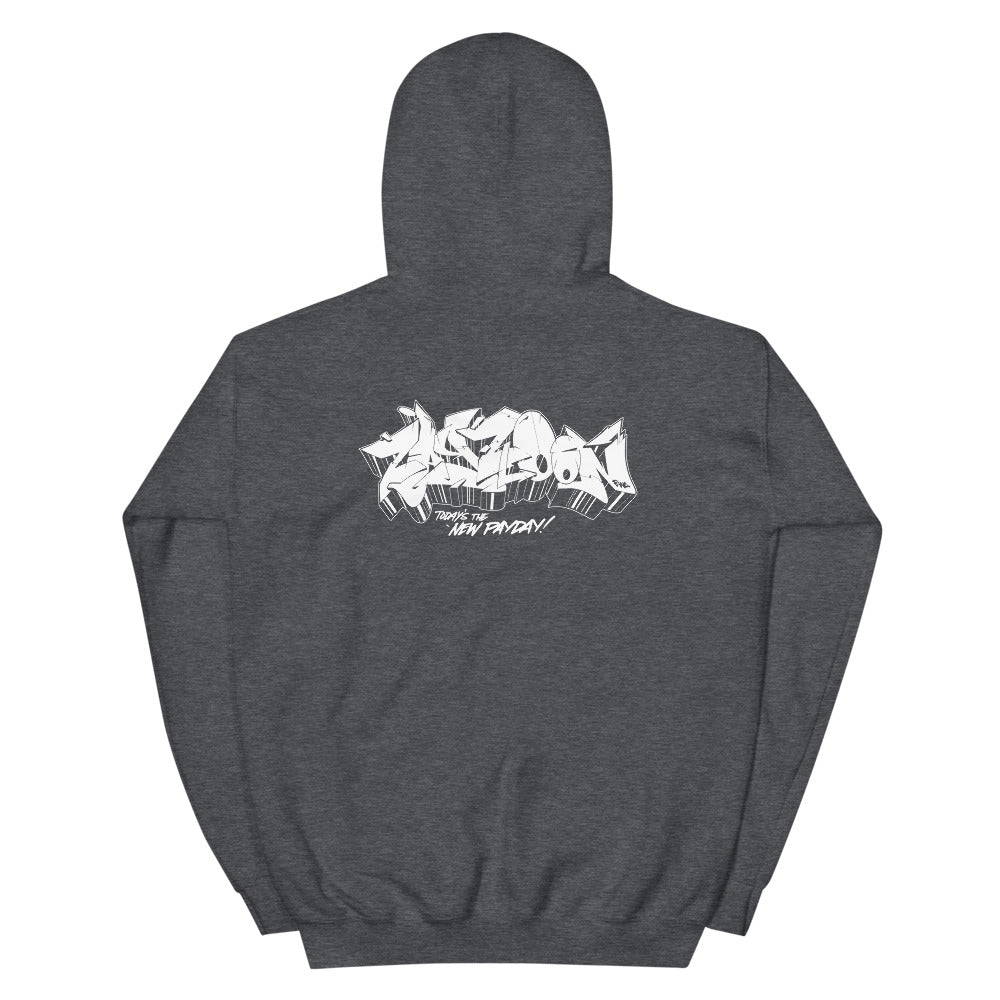 ZayZoon White Graffiti hoodie