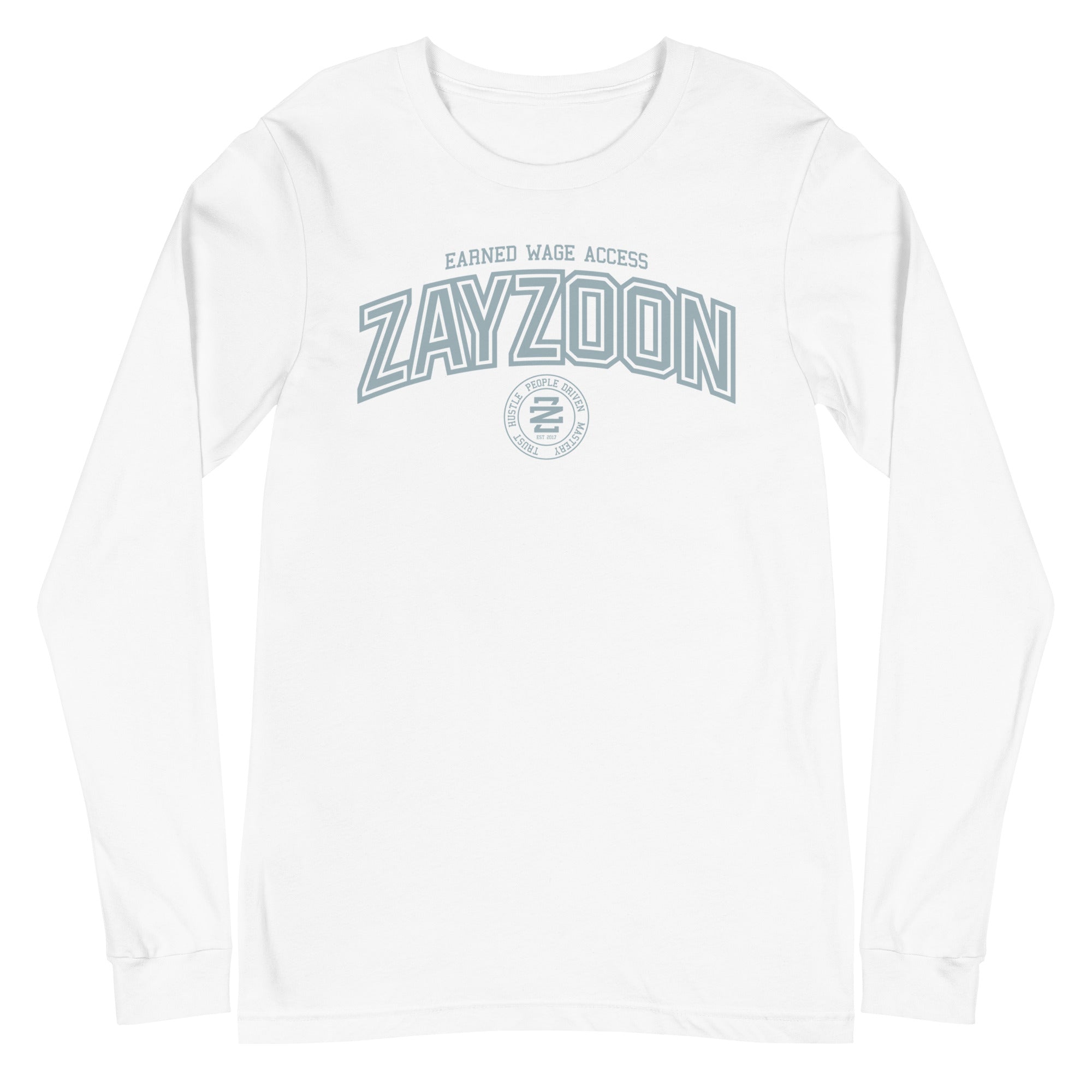 ZayZoon Varsity Long Sleeve T-Shirt - Grey print