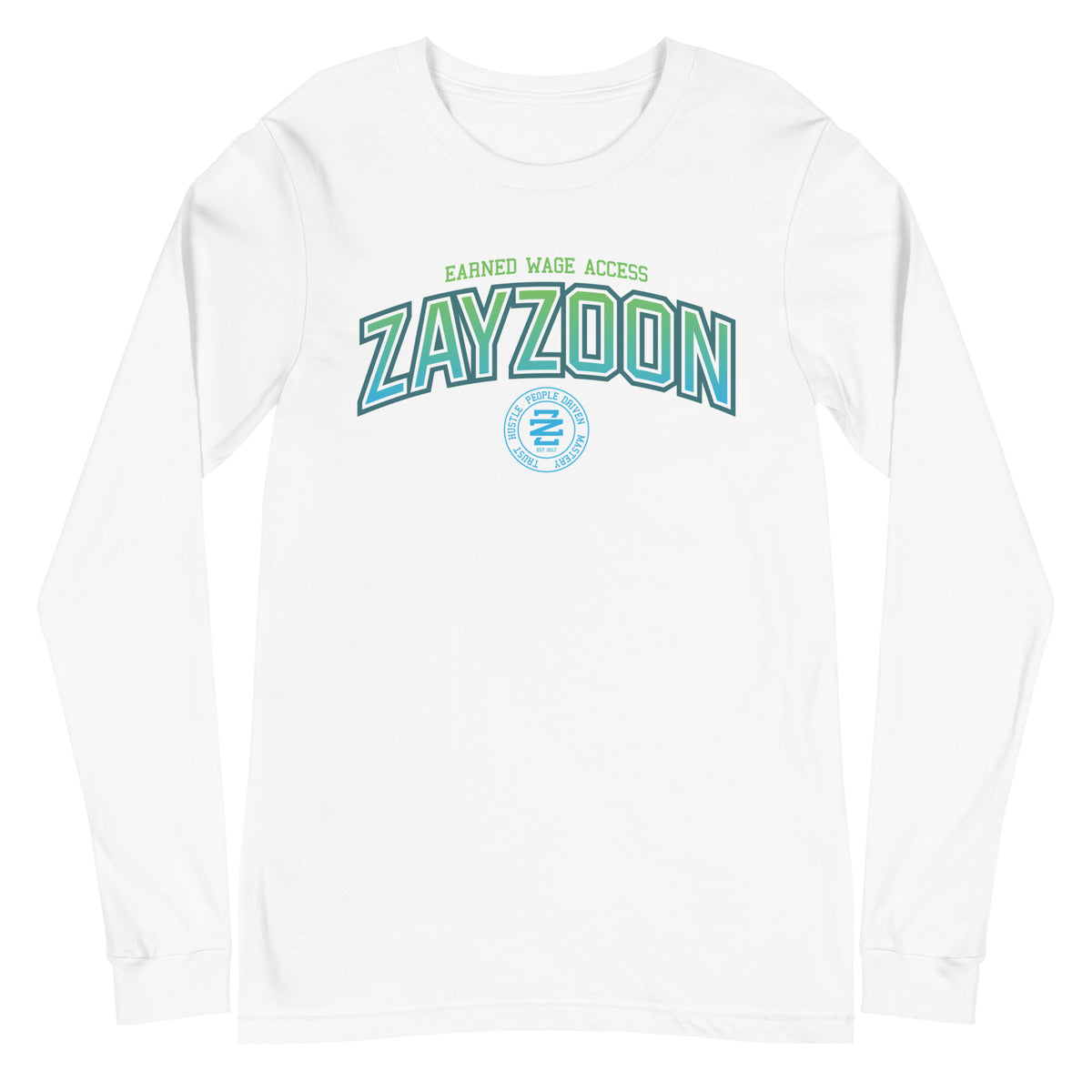 ZayZoon Varsity Long Sleeve T-Shirt - Gradient print